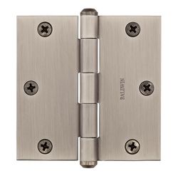 Baldwin Reserve 3.5 in. L Matte Antique Nickel Door Hinge 1 pk
