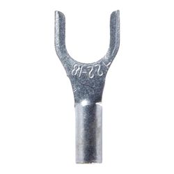 Jandorf 22-18 Ga. Uninsulated Wire Spade Terminal Silver 5 pk