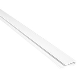 Palram Palclad Pro 1 in. H X .25 in. W X 96 in. L Prefinished White PVC Cap Molding