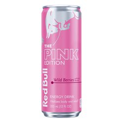 Red Bull Pink Edition Wild Berries Caffeine Beverage 12 oz 1 pk