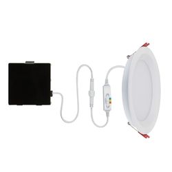 Globe Electric Ultra Slim Energy Star Frost White 6 in. W Metal LED Recessed Lighting Kit 12 W