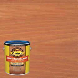 Cabot Semi-Transparent Low VOC Semi-Transparent Redwood Oil-Based Alkyd Stain and Sealer 1 gal