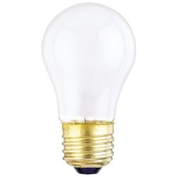 Westinghouse 15 W A15 Appliance Incandescent Bulb E26 (Medium) White 2 pk