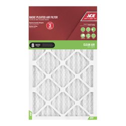 Ace 12 in. W X 20 in. H X 1 in. Synthetic 8 MERV Pleated Air Filter 1 pk