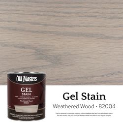 Old Masters Semi-Transparent Weathered Wood Oil-Based Alkyd Gel Stain 1 qt