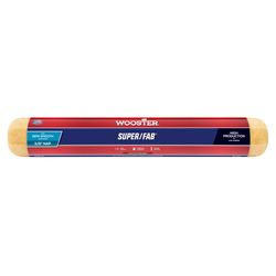 Wooster Super/Fab Fabric 18 in. W X 3/8 in. Regular Paint Roller Cover 1 pk