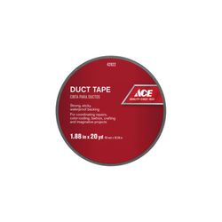 Ace 1.88 in. W X 20 yd L Black Solid Duct Tape