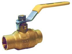 BK Products ProLine Series 1 in. Brass Sweat Ball Valve Full Port Lever For Water/Oil/Gas
