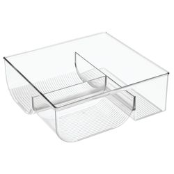 iDesign 4.12 in. H X 10.92 in. W X 11.49 in. D Plastic Kitchen Bins Lid Organizer