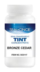 Seal Once Bronze Cedar Water-Based Stain Tint 4 oz