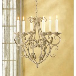 Gallery of Light 17.375 in. H X 16.5 in. L Brown/Red Regal Chandelier Iron Wall Sconce