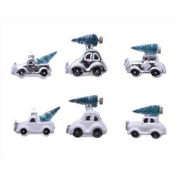 Decoris Car with Tree Ornament 4 in.