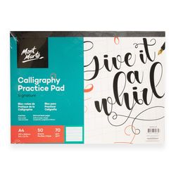 Mont Marte 8.3 in. W X 11.7 in. L Calligraphy Practice Pad