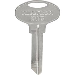 HILLMAN Traditional Key House/Office Key Blank 66 Single For Kwikset Locks Silver