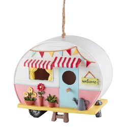 Zingz & Thingz 7.5 in. H X 5 in. W X 9 in. L Polyresin Bird House