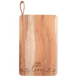 Karma Etched 11.25 in. L X 7.5 in. W X 0.5 in. Acacia Wood Cutting Board