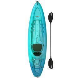 Lifetime Plastic Teal Kayak with Paddle 30.5 in. W X 10 ft. L