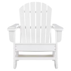 Signature Design by Ashley Sundown Treasure White HDPE Frame Slat Rocking Chair