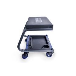 Urban Transit 16.5 in. W X 16.7 in. H X 16.5 in. D Fast Back Rolling Storage Stool Steel Black