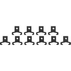 Milwaukee 1.96 in. L X 3/8 in. drive SAE Rail clips Socket Clip Rail 10 pc