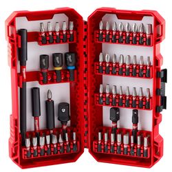 Milwaukee Shockwave Assorted Driver Bit Set Alloy Steel 55 pc