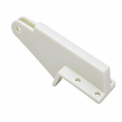 Barton Kramer White Plastic Jamb Bracket 1.125 in. L X 1.62 in. H 1 pk