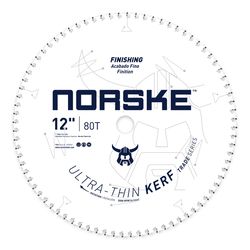 Norske 12 in. D X 1 in. Ultra Thin Kerf Carbide Saw Blade 80 teeth 1 each