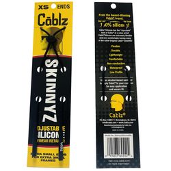 Cablz Adjustable Silicone XSmall End Glasses Retainer Black