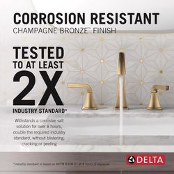 Delta Knoxville Bronzed Gold Transitional Widespread Bathroom Sink Faucet 16 in.