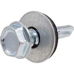 Fas-n-Tite 1/4 in. Ga. X 1-1/4 in. L Hex Drive Hex Washer Head Self Tapping Roofing Screws