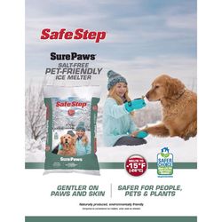 Safe Step Sure Paws Magnesium Chloride Pet Friendly Granule Ice Melt 20 lb