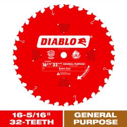 Diablo 16-5/16 in. D X 1 in. GP TiCo Hi-Density Carbide Circular Saw Blade 32 teeth 1 pk