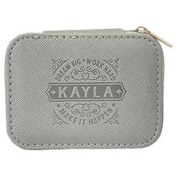 History & Heraldry Dream Big Work Hard Kayla Make It Happen Travel Jewellery Box 1 pk