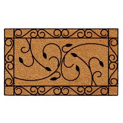 Home & More 2 ft. W X 3 ft. L Multi-color Harper Coir Door Mat