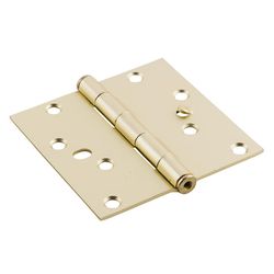 Ace 4 in. L Satin Brass Residential Door Hinge 3 pk