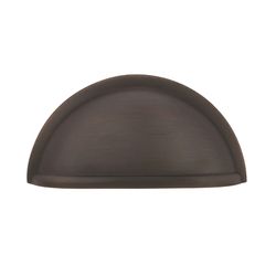 Amerock Cup Pull Collection Traditional Cup Cabinet Cup Pull 3 in. Oil Rubbed Bronze Brown 1 pk