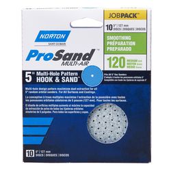 Norton ProSand 5 in. Ceramic Alumina Hook and Loop A975 Sanding Disc 120 Grit Medium 10 pk
