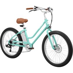 Retrospec Chatham Rev 3 Unisex Electric Beach Cruiser Seafoam