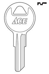 Ace House/Office Key Blank EZ# Single Silver