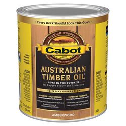 Cabot Australian Timber Oil Transparent Amberwood Oil-Based Australian Timber Oil 1 qt