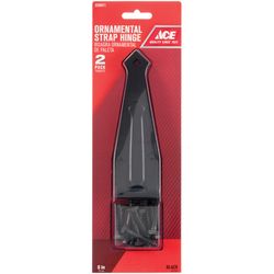 Ace 6 in. L Steel Ornamental Strap Hinge 2 pk