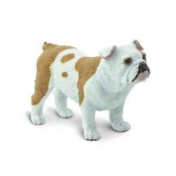 Safari Ltd. Best in Show Bulldog Toy Light Tan/White