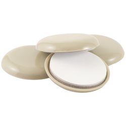 SuperSliders Beige 1-1/8 in. Adhesive Plastic Chair Glide 4 pk