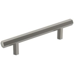 Amerock Caliber Contemporary Bar Cabinet Pull 3-3/4 in. Satin Nickel Silver 1 pk