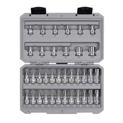 Tekton 3/8 in. drive Torx and External Star Bit Socket Set 36 pc