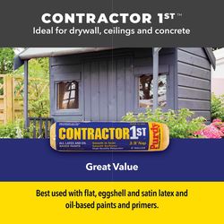 Purdy Contractor 1st Polyester 18 in. W X 3/4 in. Paint Roller Cover 1 pk