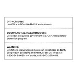 3M N95 Sanding and Fiberglass Cup Disposable Respirator 8200 White 3 pk