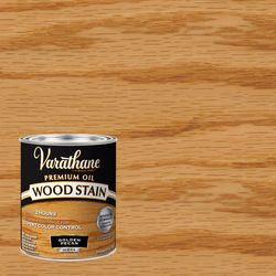 Varathane Premium Semi-Transparent Golden Pecan Oil-Based Urethane Modified Alkyd Wood Stain 1 qt