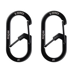 Nite Ize G-Series Stainless Steel Black Dual Chamber Carabiner