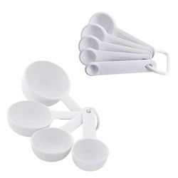 Kitchenaid Polypropylene White Measuring Spoon and Cup Set